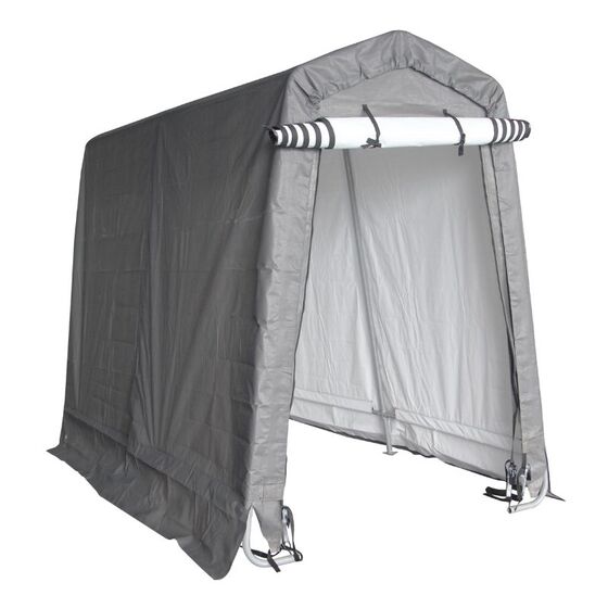 STEELEN Αδιάβροχη Υφασμάτινη Αποθήκη Κήπου - Γκαράζ Κήπου 183x305x240 (6'x10'x7.87') 5.6m² Πολυαιθυλένιο Tod M-B Γκρι