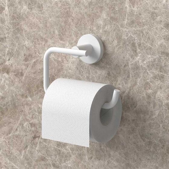 TEKNO-TEL Χαρτοθήκη WC 15x6x9cm Αλουμινίου Λευκή Matte