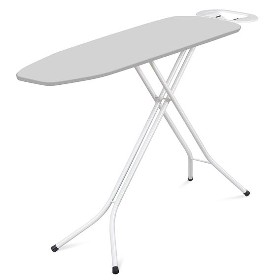 Σιδερώστρα Ατμού ANGELO 140x38x94cm Μεταλλική με Επιφάνεια Σιδερώματος 120x38cm Φαρδειά 4.3Kg Σχάρα 31x20cm με Πόδια Ø21mm SILVER