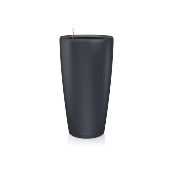 LECHUZA RONDO 40 Premium Επιδαπέδια Γλάστρα Ø40x75cm ΑΥΤΟΠΟΤΙΖΟΜΕΝΗ με Δοχείο Φύτευσης Ανθρακί Ματ Γερμανίας