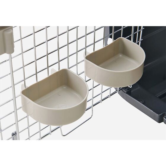 VESTA Κλουβί Μεταφοράς Κατοικιδίου Με Ροδάκια 60x90x67cm IATA PetCarrier 5 Large Πλαστικό 10.5kg Λευκό Πάγου-Ραφ