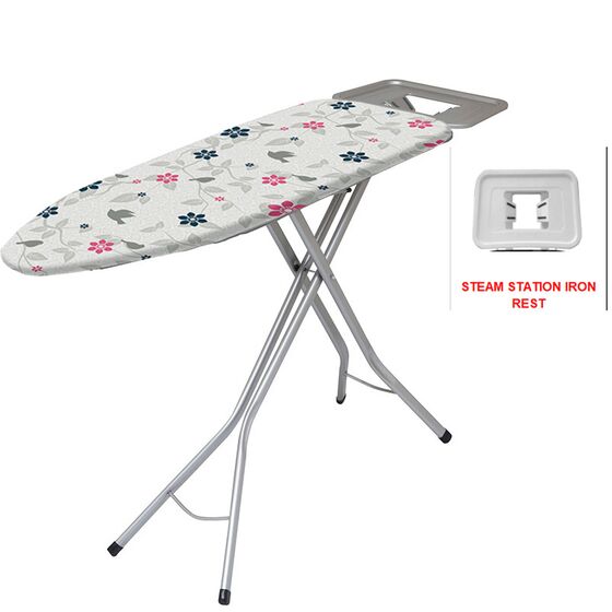 Σιδερώστρα Ατμού XL 155x45x95cm Μεταλλική με Επιφάνεια Σιδερώματος 125x45cm 7Kg Σχάρα 42x30cm Διάμετρος Ποδιού Ø34mm PEARL FLORAL IN THE TREE