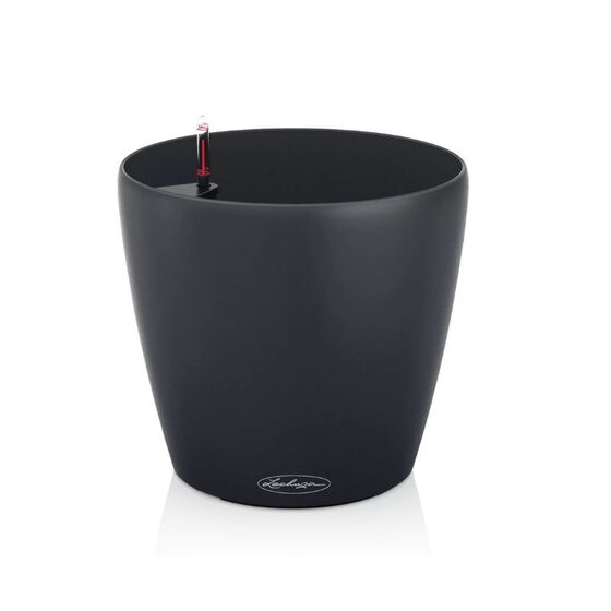LECHUZA Classico ECO 21 Επιτραπέζια Γλάστρα Ø21.5x20.5cm Αυτοποτιζόμενη Dark Grey Γερμανίας