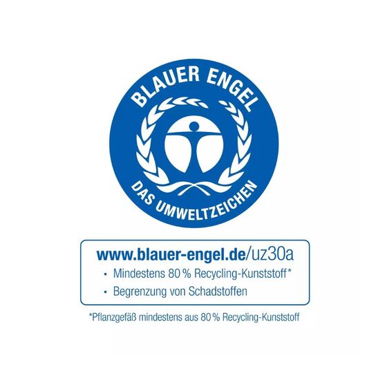 LECHUZA Classico Color ECO 18 Επιτραπέζια Γλάστρα Ø19x17cm Αυτοποτιζόμενη Light Grey Γερμανίας