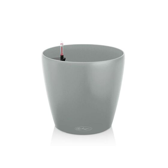 LECHUZA Classico ECO 21 Επιτραπέζια Γλάστρα Ø21.5x20.5cm Αυτοποτιζόμενη Light Grey Γερμανίας