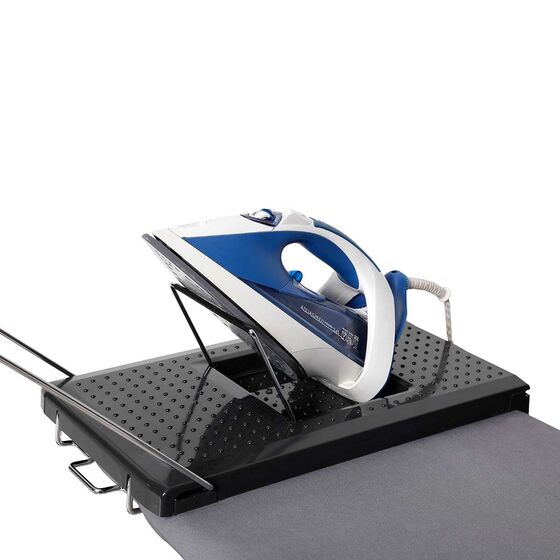 Σιδερώστρα Εργονομική SUPER ΓΙΓΑΣ Με Μεγάλη Επιφάνεια Σιδερώματος 146x41.5x60-96cm 8.5kg με Φορητή Πλαστική Βάση για το Σίδερο και Ρυθμιζόμενο Ύψος Γκρι Σκούρο VERA