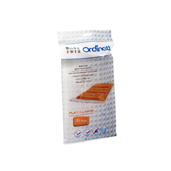 ORDINETT Ιταλίας Ordispace Θήκη Ρούχων Κενού Αέρος με Βαλβίδα 80 x 120cm Διάφανο