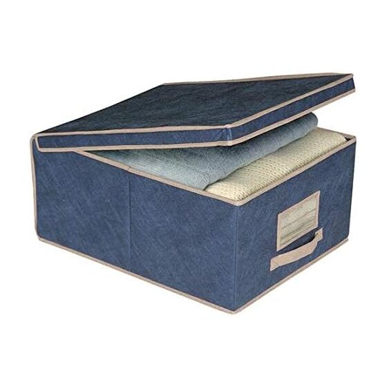 ORDINETT ITALY Κουτί Αποθήκευσης Ρούχων 50x40x25cm BOX LARGE Μπλε