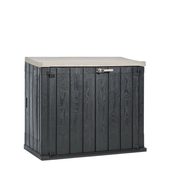 TOOMAX Ιταλίας Αποθήκη Κήπου Βαρέως Τύπου Πλαστική 842lt 129.5x74.5x111cm 20.5kg MASSIF STORER PLUS ANTHRACITE / TAUPE GREY