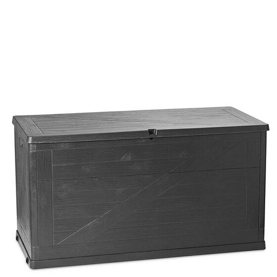 TOOMAX Ιταλίας Μπαούλο Αποθήκευσης 120x56x63cm 420lt Πλαστικό 8.5kg MULTIBOX WOOD Anthracite