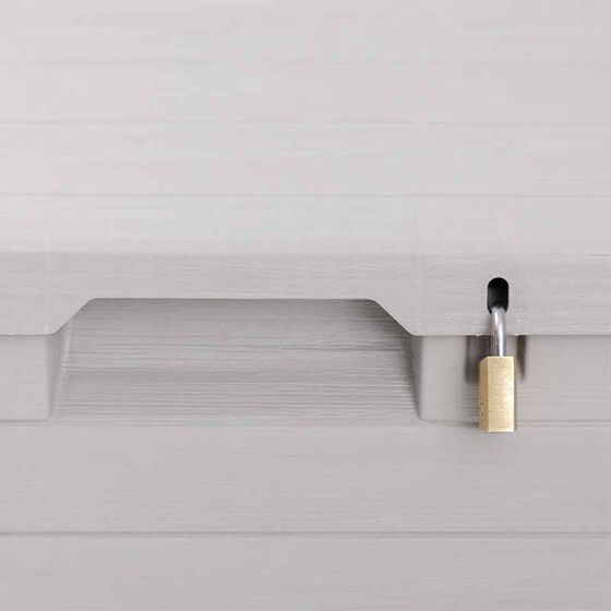 TOOMAX Ιταλίας Πλαστικό Μπαούλο 42.5x45x50cm 90lt 2.7kg MULTIBOX WOODY'S LINE WARM GREY