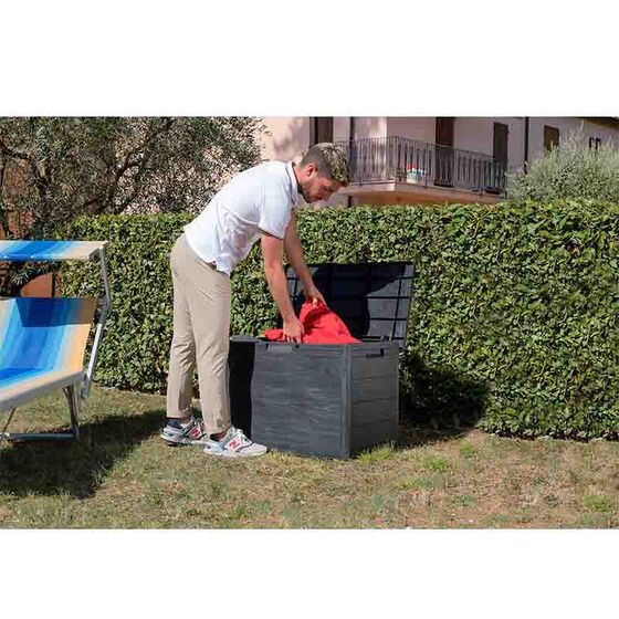 TOOMAX Ιταλίας Πλαστικό Μπαούλο 77.5x44.5x53cm 160lt 4.5kg MULTIBOX WOODY'S LINE Anthracite