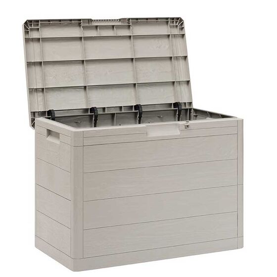 TOOMAX Ιταλίας Πλαστικό Μπαούλο 77.5x44.5x53cm 160lt 4.5kg MULTIBOX WOODY'S LINE WARM GREY