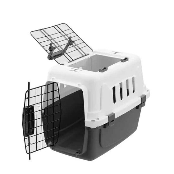 VESTA Κλουβί Μεταφοράς Κατοικίδιου 41x58.5x38cm PetTransport 2 Πλαστικό Λευκό Πάγου - Ραφ