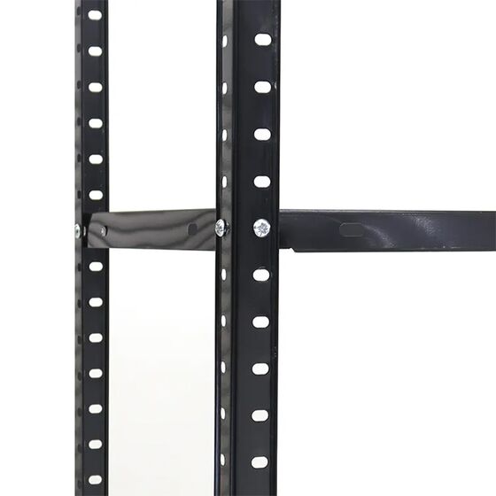 VESTA Μεταλλική Γαλβανιζέ Ραφιέρα Dexion 4όροφη 75x30x145.5cm 5kg MAX Αντοχή 120kg (30kg / Ράφι) Μαύρη