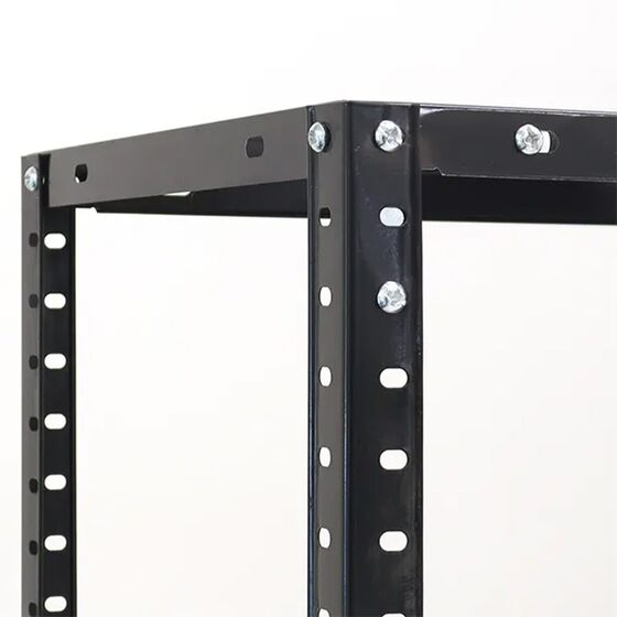 VESTA Μεταλλική Γαλβανιζέ Ραφιέρα Dexion 4όροφη 75x30x145.5cm 5kg MAX Αντοχή 120kg (30kg / Ράφι) Μαύρη