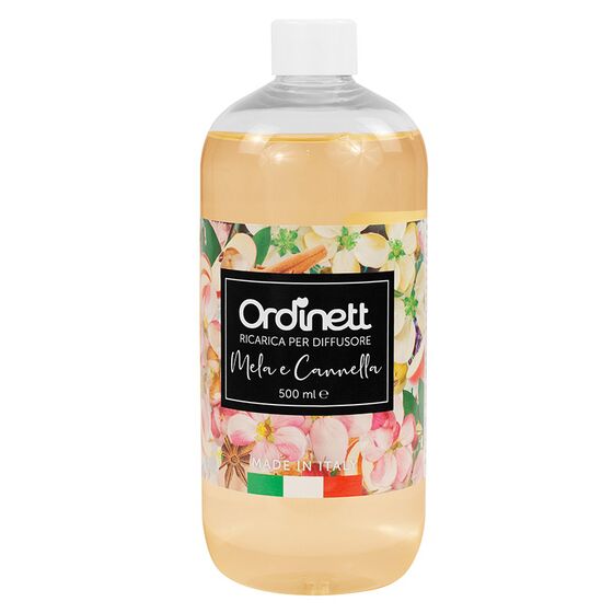 ORDINETT ITALY Αρωματικό Μπουκάλι Ανανέωσης Χώρου 500ml  Apple - Cinnamon