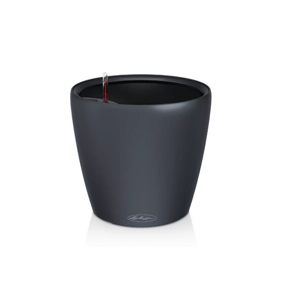 LECHUZA Classico Color LS 43 Επιτραπέζια Γλάστρα Ø43x39cm Αυτοποτιζόμενη με Δοχείο Φύτευσης Ανθρακί Ματ Γερμανίας