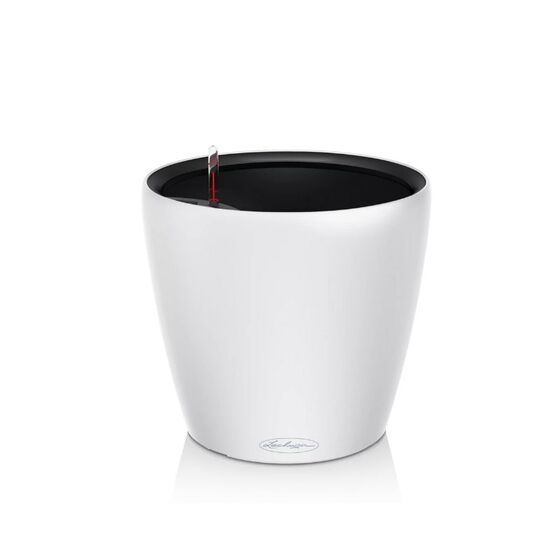 LECHUZA Classico Color LS 43 Επιτραπέζια Γλάστρα Ø43x39cm Αυτοποτιζόμενη με Δοχείο Φύτευσης Λευκή Ματ Γερμανίας