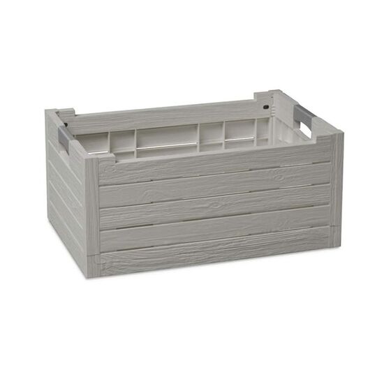 TOOMAX Ιταλίας Τελάρο Πολλαπλών Χρήσεων 59x39x28cm Πτυσσόμενο Χωρητικότητα 50lt Αντοχή 60kg Πλαστικό Όψη Ξύλου 2.37kg Γκρι FLORIDA