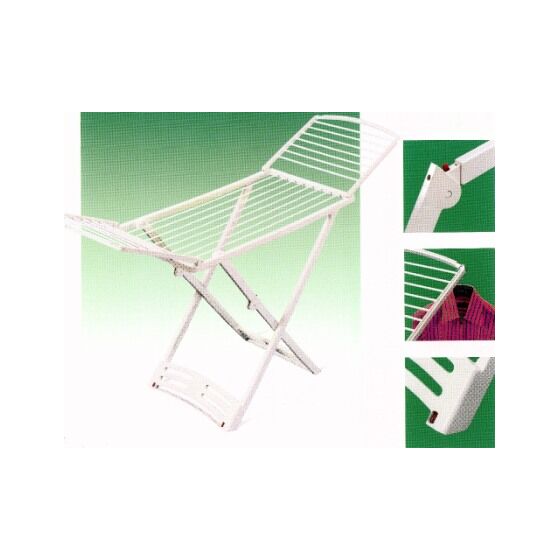 Απλώστρα Ρούχων Πλαστική 182x55x88cm SOLAR VILEDA 3φυλλη Άπλωμα 20m Αντοχή 20kg Βάρος 4.85kg Ιταλίας