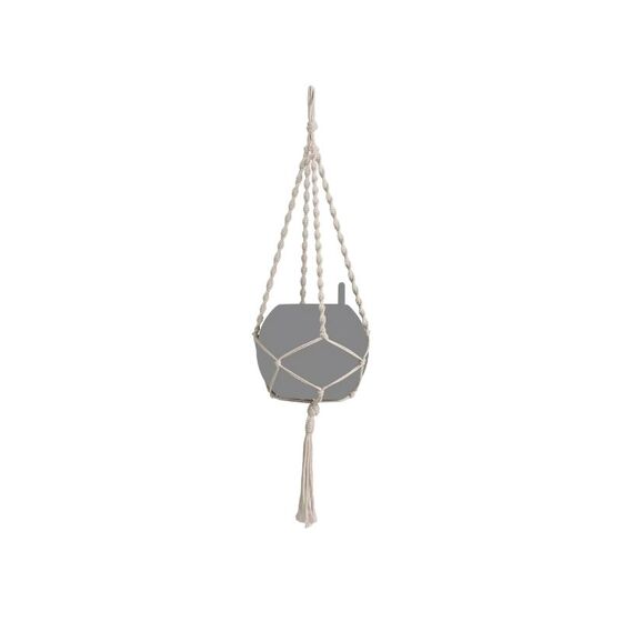 LECHUZA Macrame (Μακραμέ) Κρεμαστή Θήκη Γλάστρας Natural BOHO 90