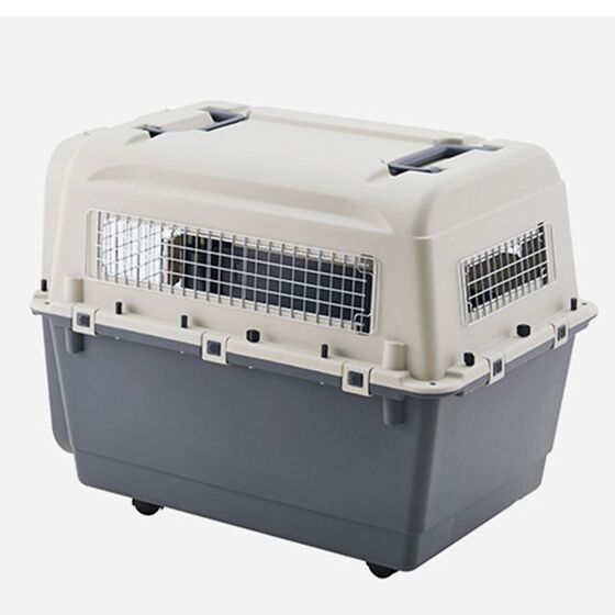 VESTA Κλουβί Μεταφοράς Κατοικιδίου Με Ροδάκια 51x68x48cm IATA PetCarrier 3 Small/Medium Πλαστικό 6.2kg Λευκό Πάγου-Ραφ