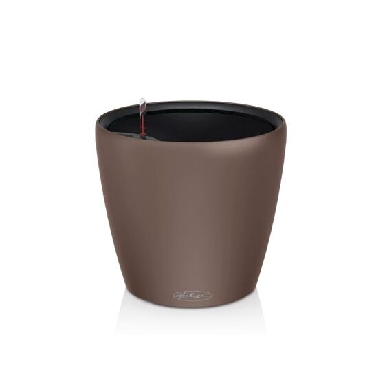 LECHUZA Classico Color LS 21 Επιτραπέζια Γλάστρα Ø21.5x20.5cm Αυτοποτιζόμενη με Δοχείο Φύτευσης Nutmeg Ματ Γερμανίας