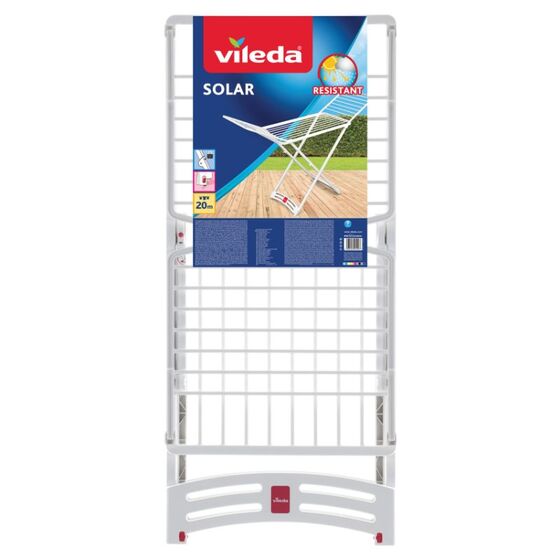 Απλώστρα Ρούχων Πλαστική 182x55x88cm SOLAR VILEDA 3φυλλη Άπλωμα 20m Αντοχή 20kg Βάρος 4.85kg Ιταλίας