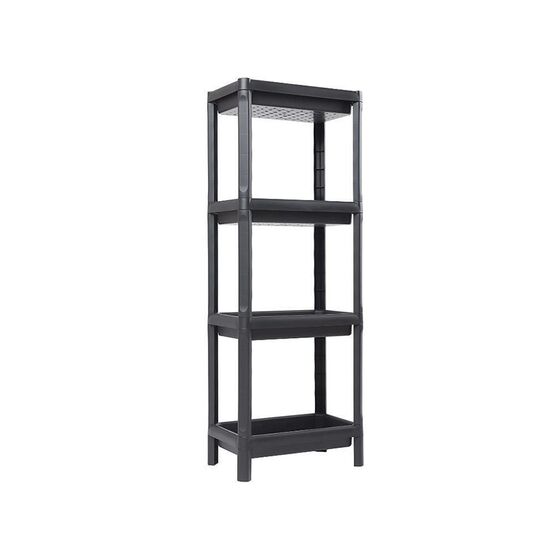 TOOMAX Ιταλίας Ραφιέρα Πλαστική Μπάνιου/Κουζίνας 4όροφη Πολλαπλών Χρήσεων 38x23x100cm Μαύρο