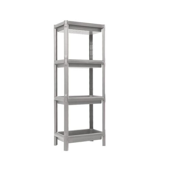 TOOMAX Ιταλίας Ραφιέρα Πλαστική Μπάνιου/Κουζίνας 4όροφη Πολλαπλών Χρήσεων 38x23x100cm Λευκό