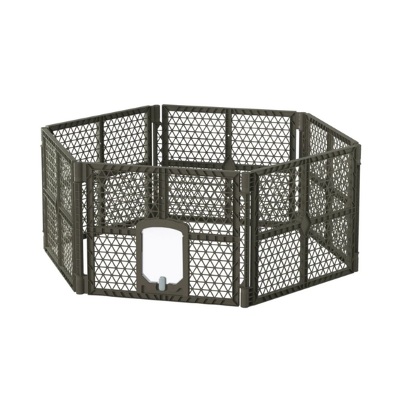 VESTA Κλουβί Περιορισμού και Περίφραξης Κατοικιδίου  151x171x66.7cm Πλαστικό 8.26kg Hexahedral Καφέ