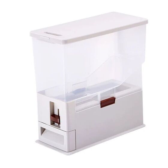 VESTA Δοχείο Αποθήκευσης Τροφής  Κατοικιδίων Πλαστικό 19x41.5x41cm Λευκό-Διάφανο