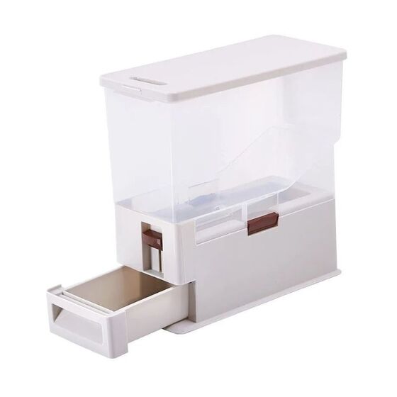 VESTA Δοχείο Αποθήκευσης Τροφής  Κατοικιδίων Πλαστικό 19x41.5x41cm Λευκό-Διάφανο
