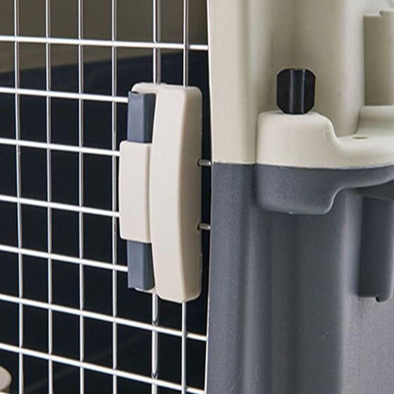 VESTA Κλουβί Μεταφοράς Κατοικιδίου 39x61x42cm IATA PetCarrier 2 Small Πλαστικό 3.45kg Λευκό Πάγου-Ραφ