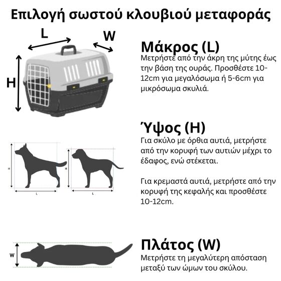 VESTA Κλουβί Μεταφοράς Κατοικιδίου Με Ροδάκια 60x90x67cm IATA PetCarrier 5 Large Πλαστικό 10.5kg Λευκό Πάγου-Ραφ