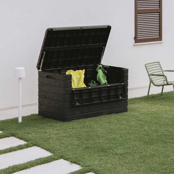 TOOMAX Ιταλίας Πλαστικό Μπαούλο Αποθήκευσης 970lt Βαρέως Τύπου 22.5kg 146x82x85cm MASSIF DOLOMITI 970LT ANTHRACITE