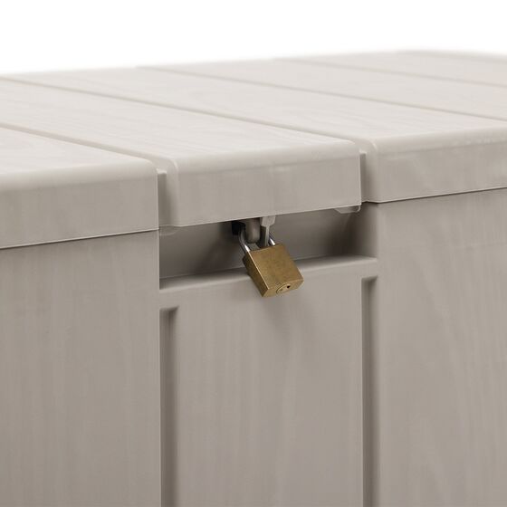 TOOMAX Ιταλίας Πλαστικό Μπαούλο Αποθήκευσης 270lt 6.6kg 117.5x45x56cm MASSIF Καπάκι-Κάθισμα 2 Ατόμων BRAVO 270L Warm Grey