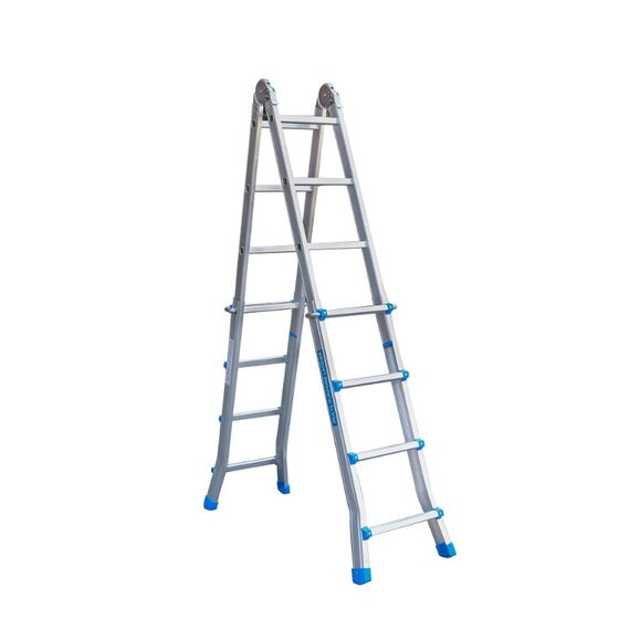 Σκάλα Αλουμινίου Επαγγελματική 4x4 Σκαλιά Multiuse Μέγιστο Ύψος 398 εκατοστά Αντοχή 150kg Βάρος 9.9kg με Πιστοποίηση EN131