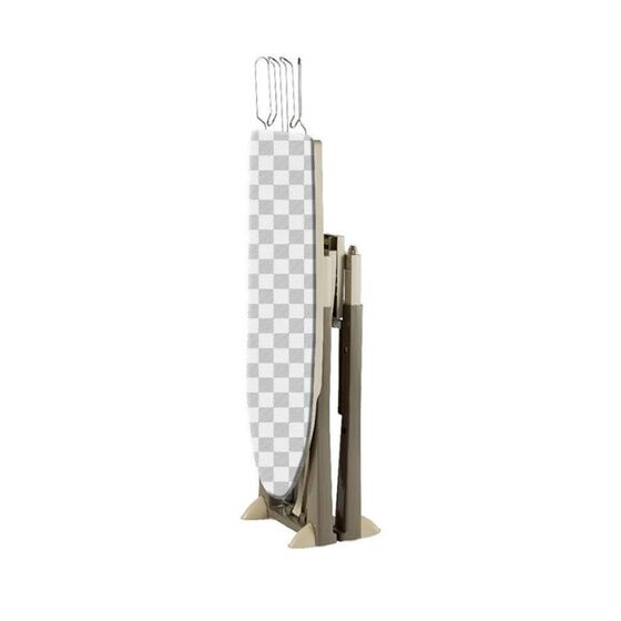 BAMA ITALY Σιδερώστρα Ατμού-Boiler 40x19x113cm Πλαστική 7.4kg με Ράφι και Ρυθμιζόμενο Ύψος Καφέ-Μπεζ TREND