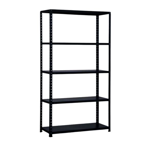 BIZZOTTO ITALY Μεταλλική Ραφιέρα Dexion 5όροφη 100x40x188cm 13.65kg MAX Αντοχή 350kg Μαύρη KIT(02B200N)