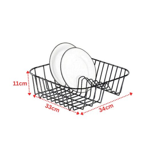 TEKNO-TEL Πιατοθήκη Γούρνας 34x33x11cm με 10 Θέσεις Πιάτων Επινικελωμένο Ατσάλι (NICKEL)