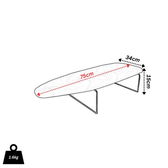 Σιδερώστρα Ατμού ΜΙΝΙ Μεταλλική 75x34x15cm Διάμετρος Σκελετού Ø6mm 1.6kg Επιτραπέζια In The Tree