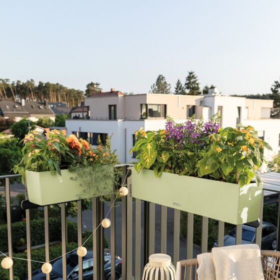 LECHUZA Balconera Color 80 Ζαρντινιέρα 79x19x19cm Αυτοποτιζόμενη με 2 Δοχεία Φύτευσης Linde Γερμανίας