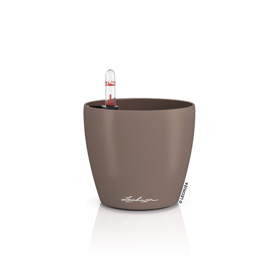 LECHUZA Classico Color 14 Επιτραπέζια Γλάστρα Ø15x14cm Αυτοποτιζόμενη Nutmeg Γερμανίας