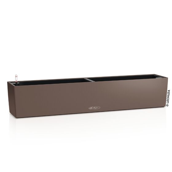 LECHUZA Balconera Color 100 Ζαρντινιέρα 100x19x19cm Αυτοποτιζόμενη με Δοχείο Φύτευσης Nutmeg Γερμανίας
