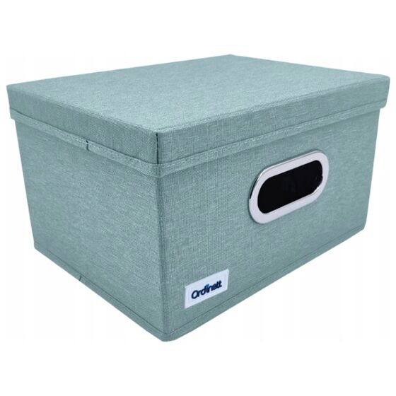 ORDINETT ITALY Κουτί Αποθήκευσης Ρούχων 28.5x25.5x20.5cm 10lt 0.5kg Storage Box Small Μέντα
