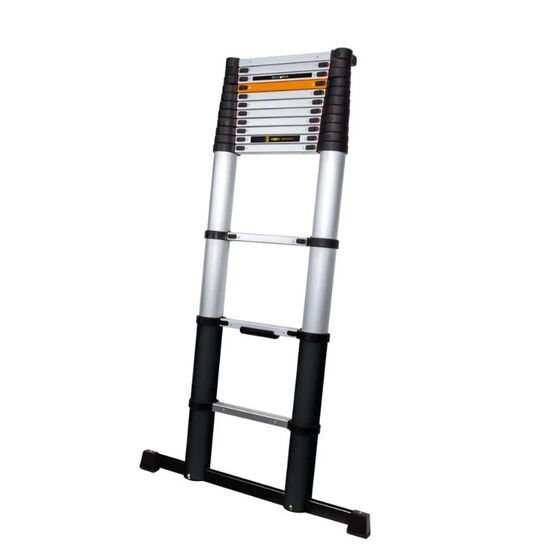 BATAVIA Τηλεσκοπική Σκάλα 4.17m Αλουμινίου με 14 Σκαλιά Βάρος 17kg MAX Αντοχή 150kg Πάτημα Σκαλοπατιού 7cm GIRAFFE AIR Professional EN131/TÜV