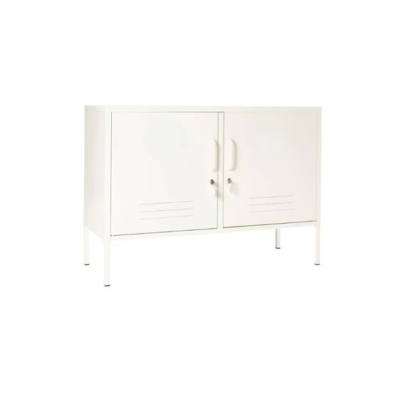 STEELEN COLOR Μεταλλικός  Μπουφές 100x40x70cm Πάχους 0.7mm Εσωτερικού Χώρου με Πόδια Signal Cotton White