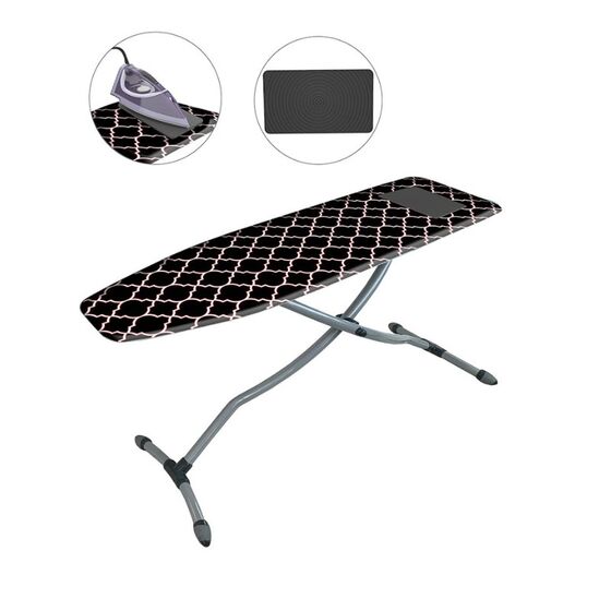 Primanova Σιδερώστρα Εργονομική SUPER ΓΙΓΑΣ Με Μεγάλη Επιφάνεια Σιδερώματος 121x42x60-92cm 8kg Ρυθμιζόμενο Ύψος Μαύρο-Κόκκινο VERA